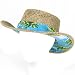 New Straw Fedora Tribly Golfer Gambler Resort Hat Visor