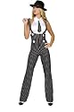 Gangster Girl Dress Sexy Adult Halloween Costume Skimpy New York Vintage Naughty Mafia Chick Outfit Roma