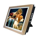 12 Digital Photo Frame with Natural Wood Frame +1Gb memory