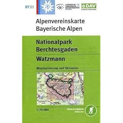 DAV Bayerische Alpen 21. Nationalpark Berchtesgaden, Watzmann 1 : 25 000: Mit Wegmarkierungen und Skirouten