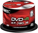 EMTEC EKOVRG475016CB 16X 4.7 GB WRITE-ONCE DVD-R (50-CT SPINDLE)