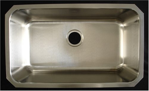 PSI-010 Stainless Steel Large Bowl Kitchen Sink - 11 Inches Deep