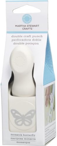 Brand New Martha Stewart Double Punch-Butterfly, .75"X1.125" Brand New