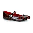 Blood Splatter Shoe Theatre Costumes Shoes Black Red