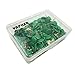 VAPKER 200 PCS Thumb Tacks Green Plastic Round Head Thumbtacks