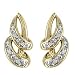 10K Yellow Gold Diamond Earrings