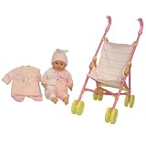  : Baby I'm Yours Baby Doll with Stroller - Pink (15")