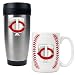 Minnesota Twins Stainless Travel Mug & Coffee Cup Set
