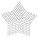 Twenty (20) Plastic Plastic Canvas Stars Shapes Clear White - 3-1/4 Inches - 20 Pack Perfect for Arts and Crafts Set of 20