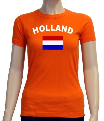 Holland T-Shirt girly orange, Gr.S
