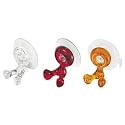 Koziol Zahnb&uuml;rstenhalter Tommy 3-er Set klar/orange/rot