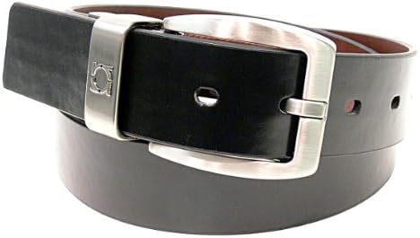 Kenneth Cole Men's Reversible Belt with Brushed Buckle