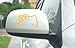 (2) 3D Hello Kitty Style for Rearview Mirror JDM Euro Cool Funny Drift Racing Car Window Bumper Die-Cut Decal Vinyl Sticker