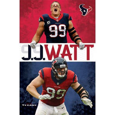 JJ Watt Houston Texans Football Poster