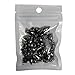 RUBYCA 50 Sets 9MM Black Gunmetal Color Bullet Cone Spike Stud Metal Screw Back DIY Leather-Craft