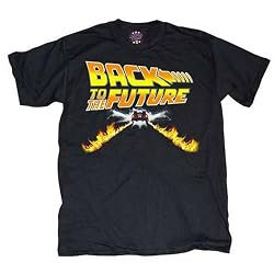 Back to the Future Black Fire Deloreon T-shirt