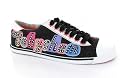 Babycham plimsol Dream Letters Black Glitter Jersey size 4