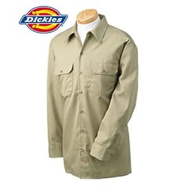 Amazon.com: Dickies Men's Long-Sleeve Workshirt: Apparel : indiana jones