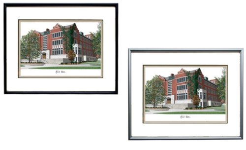 Michigan State Spartans Framed Campus Photo Black