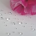 OVER 2600 CLEAR DIAMOND WEDDING TABLE CONFETTI TABLE CRYSTALS -3 MIXED SIZES