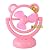 MOBIFAN 卓上扇風機 USB扇風機 乾電池式可愛いキティ扇風機Pink