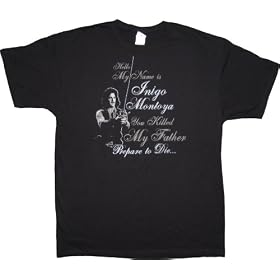 The Princess Bride Inigo Montoya Prepare to Die Black T-Shirt