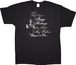The Princess Bride Inigo Montoya Prepare to Die Black T-Shirt