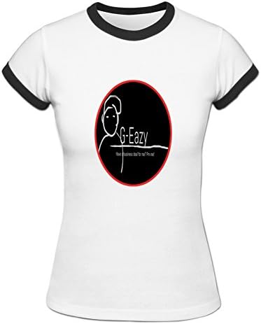 MICEN Women's Avatar and G Eazy T Shirt Short Sleeve Blackwhite M White