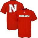 Nebraska Cornhuskers NCAA Red Primetime Adidas Adult T-Shirt