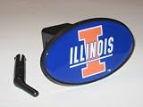 ILLINOIS FIGHTING ILLINI Team Logo 6 x 3 Trailer Hitch Cover