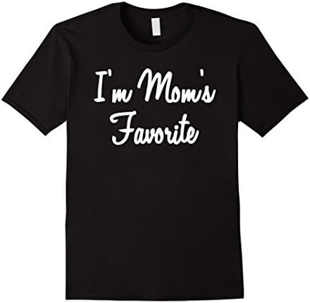 Men's I'm Mom's Favorite Funny Present Cheap Christmas Gift tshirt XL Black