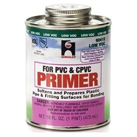 Buy 1 Pint Purple Label PVC & CPVC Pipe Fitting Primer, Pack of 12 by Hercules now!
