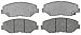 ACDelco 14D943C Advantage Ceramic Front Disc Brake Pad Set with Wear Sensor