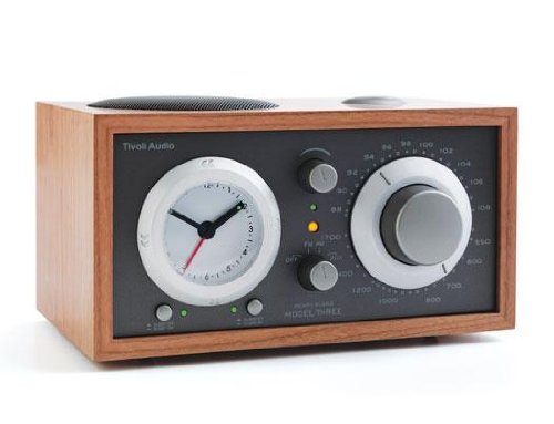 Tivoli Audio Model THREE Radiowecker schwarz/silber