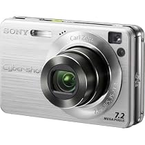 Sony Cybershot DSCW120 7.2MP Digital Camera with 4x Optical Zoom with Super Steady Shot (Silver)