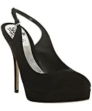 Gucci black suede 'Sofia' platform slingbacks