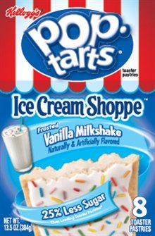 Kellogg’s Pop-Tarts Ice Cream Shoppe – Vanilla Milkshake Toaster Pastries – 8 Pastries per 13.5-Oz. Box (Pack of 6)