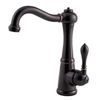 Price Pfister T72-M1YY Marielle Single Handle 1 or 3-Hole Bar/Prep Faucet, Tuscan Bronze