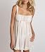 Apparel : Betsey Johnson Intimates Chiffon and Heirloom Lace Babydoll with Matching G-String Sleepwear