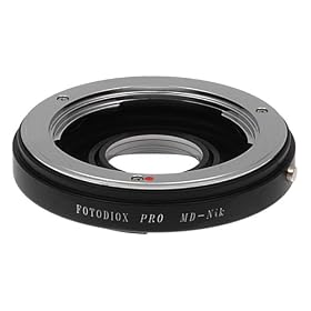 Fotodiox Pro Lens Mount Adapter, Manual Focus Minolta MD MC Lens to Nikon Camera adapter, MD-Nikon Pro