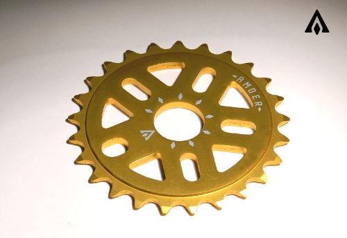 Amber Sage 25T Sprocket - Matte Gold