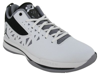 Nike Men's NIKE JORDAN CP3.V BASKETBALL SHOES 9 (WHITE/BLACK/CEMENT GREY)