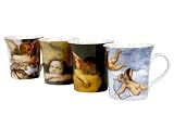 Konitz Angel 12-Ounce Mugs, Set of 4, Assorted Designs