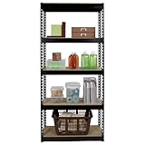 IMAGE OF Gorilla Rack 34W x 14D x 72H 5 Shelf Shelving Unit (GRA341472E5PXBD)