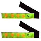 Time To Run - Brassards LED haute visibilité - pack de 2