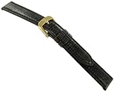14mm Di-Model Anti-allergic Genuine Teju Lizard Brown Semi-gloss Watch Band