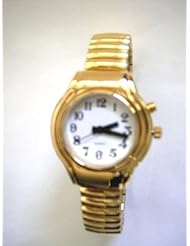 Ladies Deluxe Talking Watch Polished Gold Tone