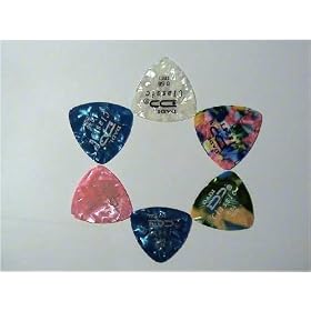 18 Large, Celluloid Guitar or Bass Plectrums