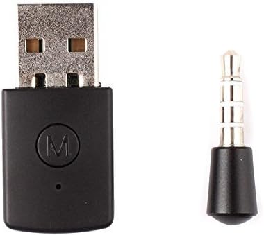 Bywabee Latest Version Bluetooth Dongle USB Adapter for PS4 Any Bluetooth Headsets