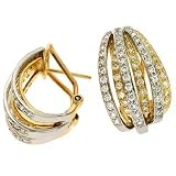 14k Two-Tone 1.47 Ct Diamond Earrings